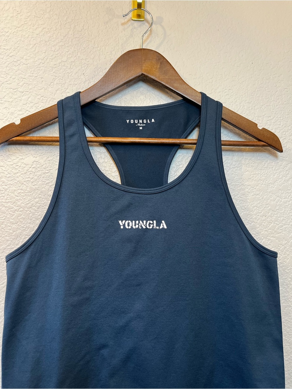 YoungLA Navy Blue Racerback Tank - Picture 2 of 8